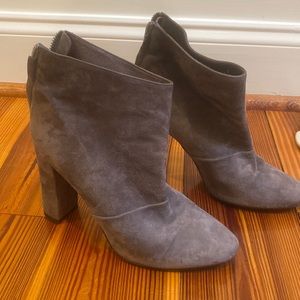 J. Crew suede block heel